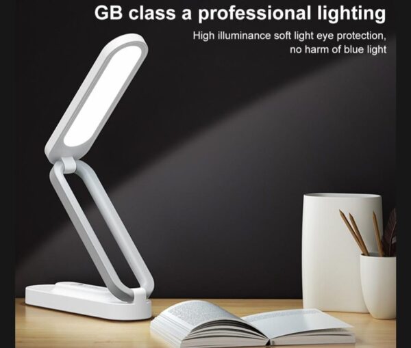 Foldable LED Table Desk Lamp Eye Protection Learning Touch Stepless Dimming USB Night Light Bedside Bedroom Rechargeable