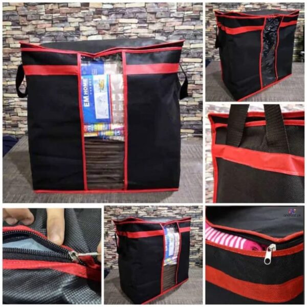Black Storage Blanket Bag Organizer (Good Quality) - Image 3