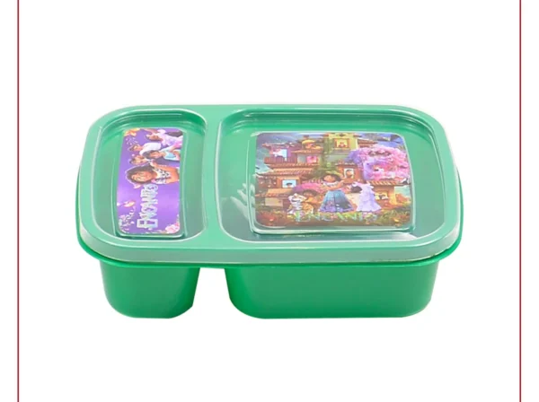 Student Lunch Box With two Portions/Compartments (Random Color) - Image 6