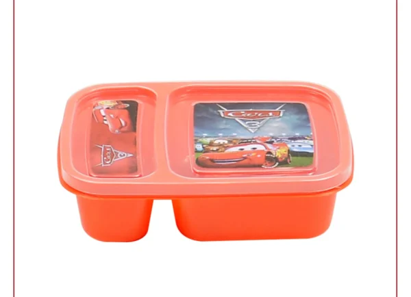 Student Lunch Box With two Portions/Compartments (Random Color) - Image 5