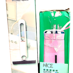 Deal pack of 2 - Mini Squeeze Cleaner Mop & Nice Water Flask Bottle (Random color)