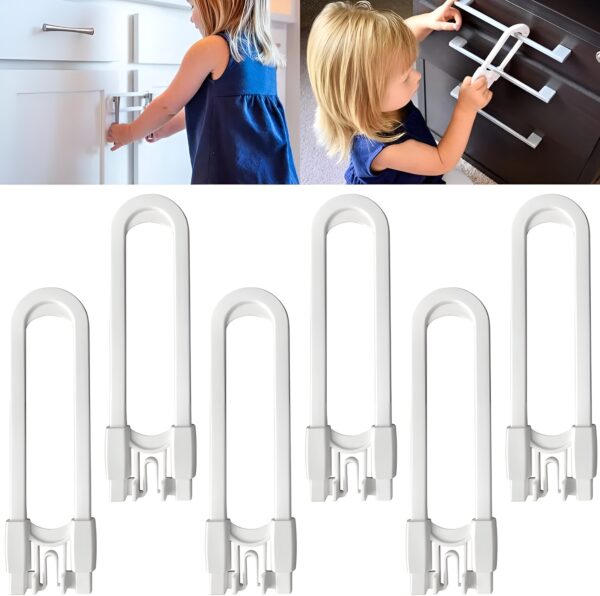 Sliding Cabinet Lock - Multifunctional Infant Baby Child Safety Drawer Door Cabinet Cupboard Lock - Image 5