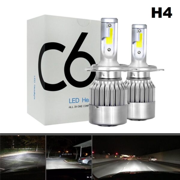 2 Pcs C6 h4 Led Light For Bikes And Car Mehran Alto Vitz Wagon-r City Bleno cultas khyber Mira corolla old civic old swift Bolan coure