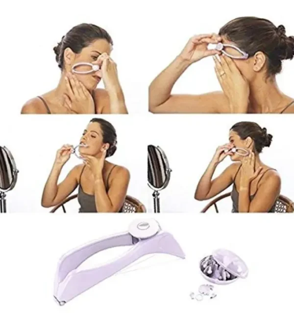 Eye brow Threading tool | Women Plastic Cotton Modern Facial Body Hair Removal - Image 3