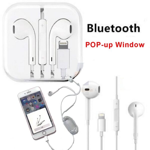 Handsfree For iPhone - Lightning Jack Handsfree - Wired PoP Up Window Bluetooth Earphone For Apple 7/8/X/XR/X Max11/11Pro - Image 2