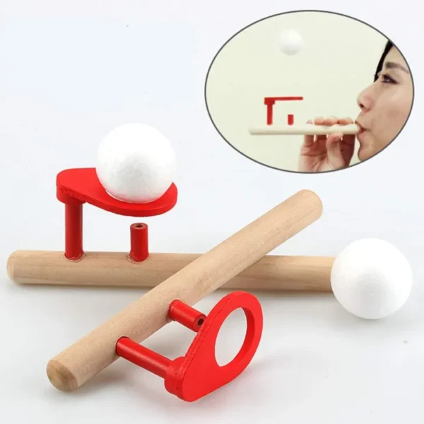 Wooden Floating Blowing Pipe Game ball | Floating Ball Balance Game for Kids & Adults - Image 7