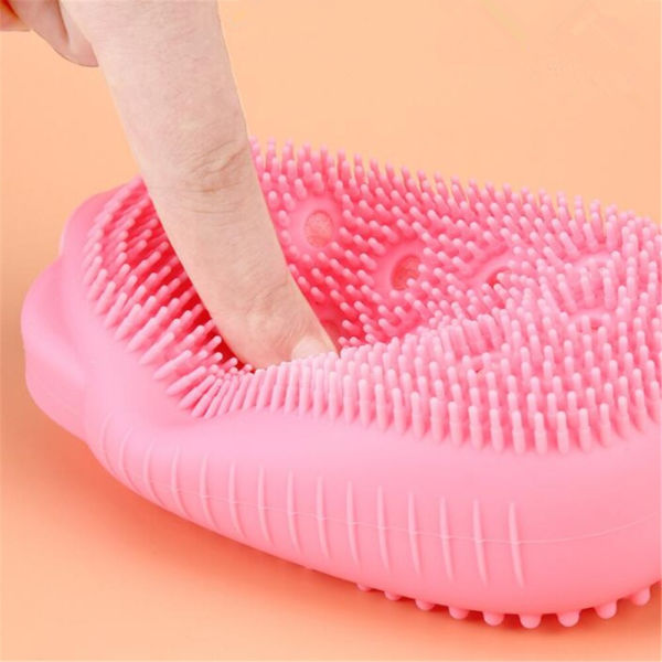 silicone soap bath massage / Bath Body Brush High Quality Silicon Bath Brush (random color) - Image 5