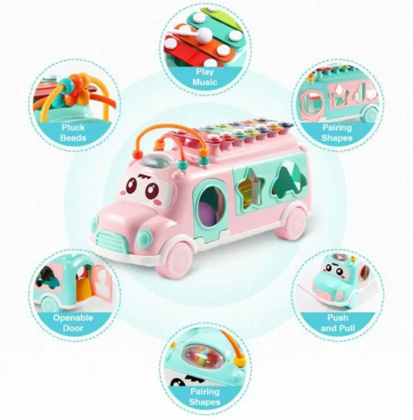 Baby Music Xylophone Bus Puzzle Set (Random color) - Image 9