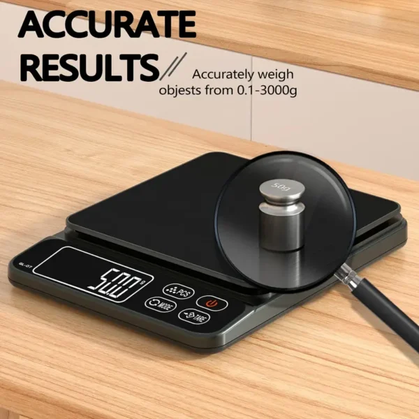 Precise Escort Digital Kitchen Scale with LCD Display - GL-01 - Image 3