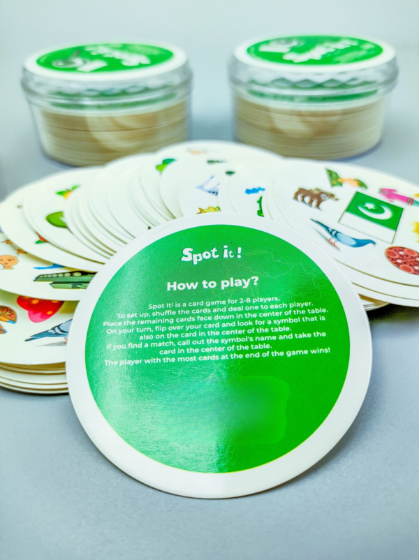 Pakistani Spot it! Active Play Family Game 46 Cards  | Multiplayer Indoor Cards game for kids, Men and women Fun Games - Image 4