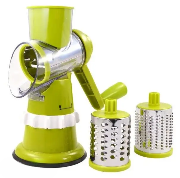 Heavy Duty Manual Vegetable Cutter Slicer Multifunctional Round Slicer Gadget Multifunction Kitchen Gadget Food Processor Blender Cutter( random color ) - Image 3