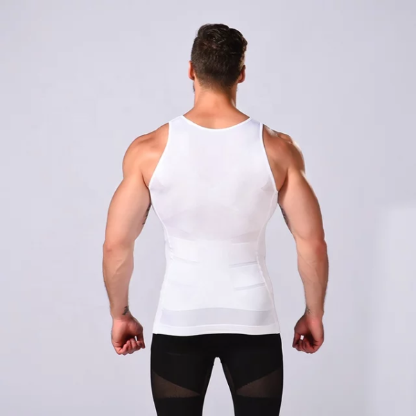 Slim n Fit Body Shaper Vest Shirt - Tank Top Sleeveless Shapewear For Men - Image 5