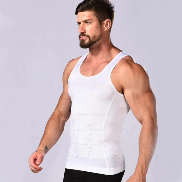 Slim n Fit Body Shaper Vest Shirt - Tank Top Sleeveless Shapewear For Men - Image 7