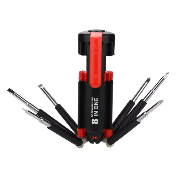 8 in 1 Screwdriver Multifunctional Repair Tools with torch - Image 7