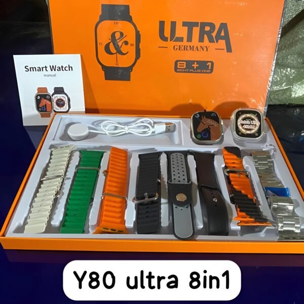 Y80 Ultra 8+1 Smart watch | Bluetooth Smart watch for Men & Women (Random colors) - Image 4