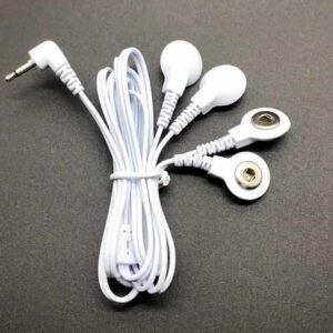 1 Piece Tense Lead/Cable Button Type Use for Tense Massager Accessories Button Electrode Wire Cable