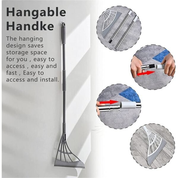 Washroom and Kitchen Wiper with Rubber Squeegee (random color) - Image 3