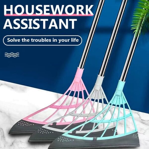 Washroom and Kitchen Wiper with Rubber Squeegee (random color) - Image 6