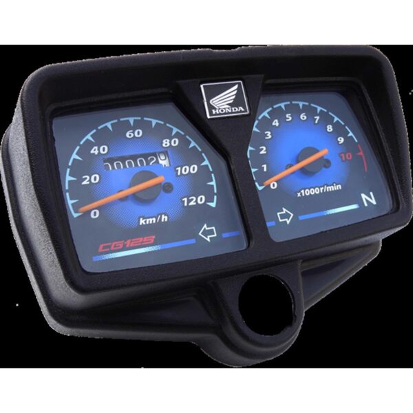 Premium All-Black Speedometer for CG 125 Motorcycle & Honda 125cc Bikes - Image 2