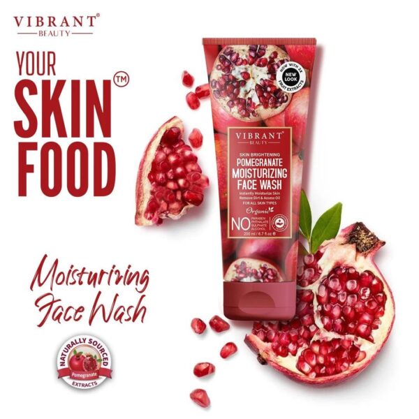 Vibrant Beauty Brightening Pomegranate Moisturizing Face Wash - Image 6