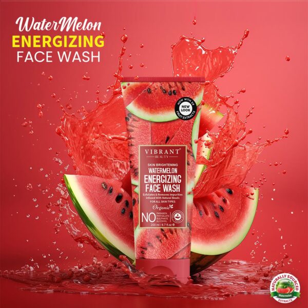 Vibrant Beauty Brightening Watermelon Energizing Face Wash - Image 5