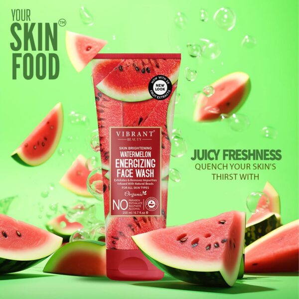 Vibrant Beauty Brightening Watermelon Energizing Face Wash - Image 6