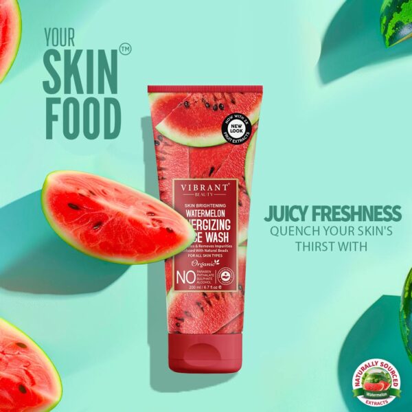 Vibrant Beauty Brightening Watermelon Energizing Face Wash - Image 7