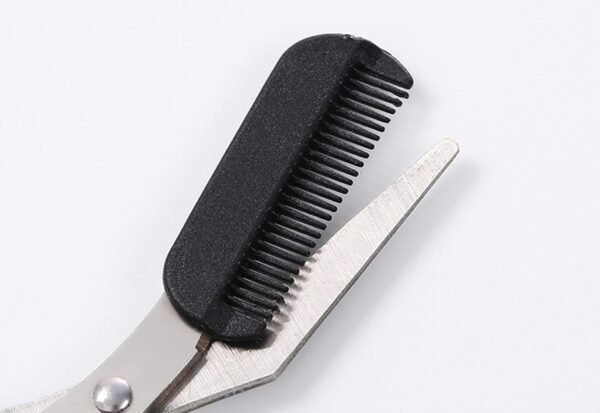 Scissors Eyebrow Trimmer Scissors Comb Stainless Steel Brow Hair Scissors Clips Shaping Grooming Trimmer Makeup Accessories(random color) - Image 18
