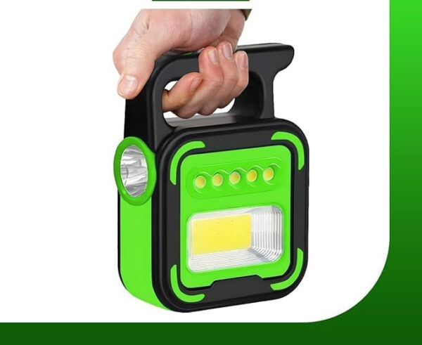 Model-9708-B Emergency Light Outdoor Solar 3-in-1 LED Floodlight: Searchlight, Flashlight, and USB Charge - Image 2