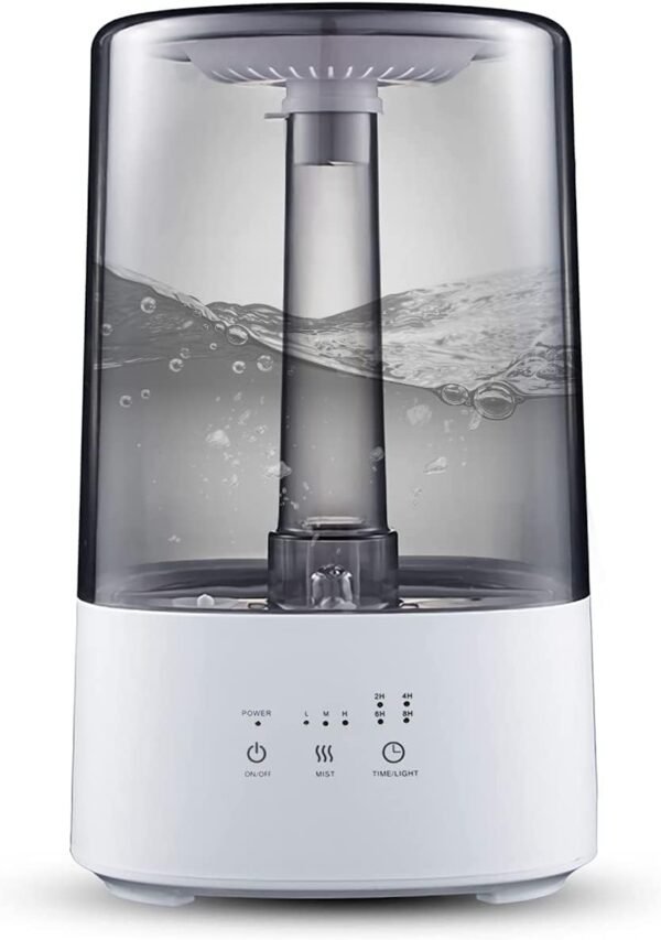 LH-192 Humidifier – Hot & Cold Mist with 4L Water Tank, 12-Hour Continuous Operation & Scent Addition Option ( Random Color )
