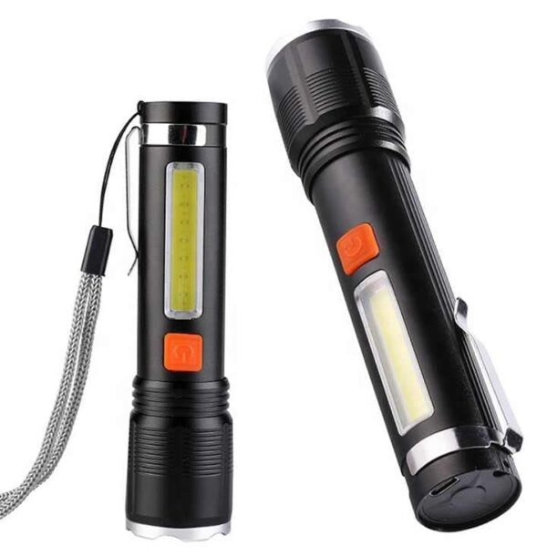 P50 super light rechargeable flashlight - Super bright Led Light - zoomable Rechargeable torch 3 mode