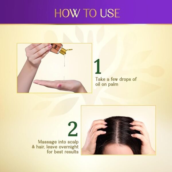 HerbsIndia 7 Seed Onion Hair Oil - 280ml | Nourish & Strengthen Hair with Cloves, Grapeseed - Image 3