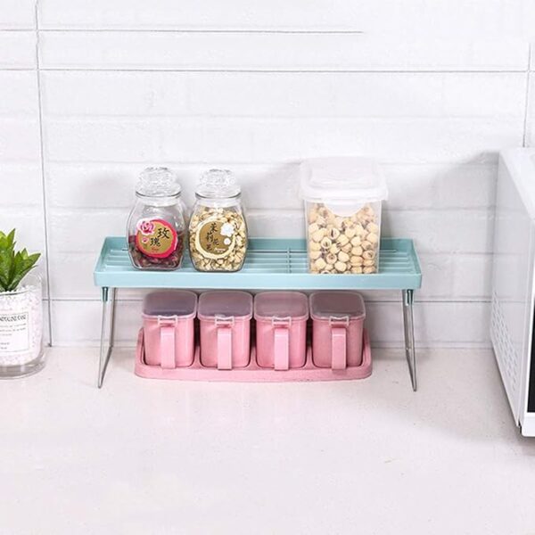 (deal) Buy 2 stack- up shelf and get 1 disposible food bag for free (100 pieces) (random color) - Image 4