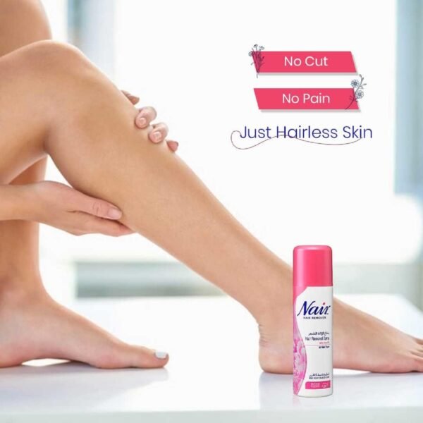 Nair Hair Removal Spray Painless smooth removal for Hair, Legs & Underarms for Men and Women - Image 7