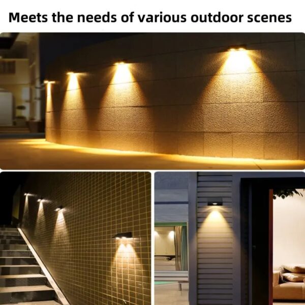 BK-888-3 Solar Interaction Wall Lamp with Warm Light | Outdoor Waterproof Wall Mounted Lights for Garden - Image 7