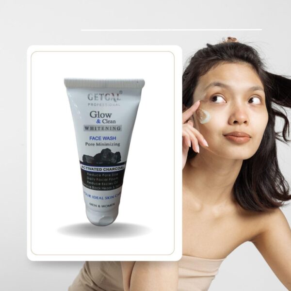 Glow & Clean Whitening Charcoal Face Wash Acne Free Brighting Face Wash 120 ML - Image 5