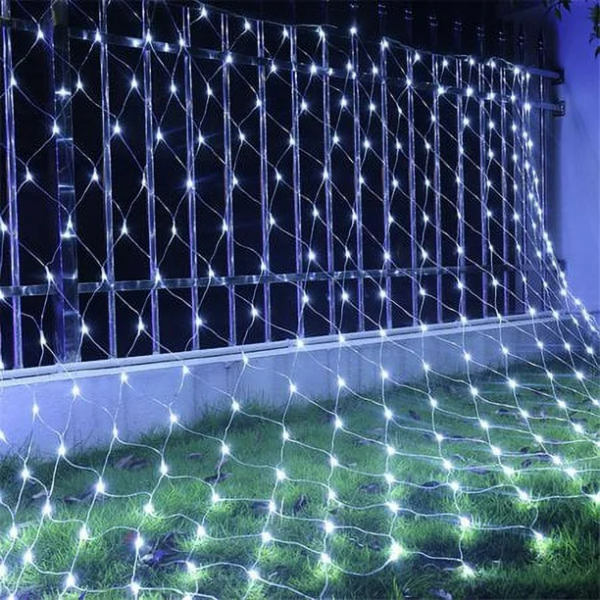 1 PC Wedding LED Net Mesh String Lights- Fairy String Lights With 88 Lights for Wedding Party Décor Outdoor & Indoor Activities (Random Color)