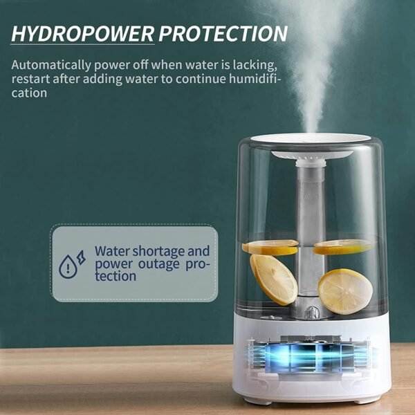 LH-192 Humidifier – Hot & Cold Mist with 4L Water Tank, 12-Hour Continuous Operation & Scent Addition Option ( Random Color ) - Image 10
