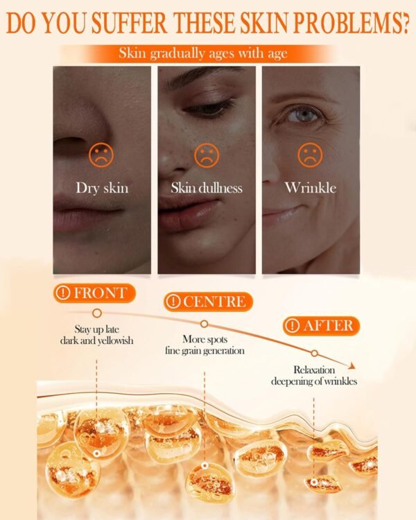 Sadoer 5 Heavy Vitamin C Skin Active whitening Cream | Vitamin C Hydrating Face Cream - Glowing & Repairing Moisturizer for Fine Lines, Wrinkles & Uneven Skin Tone | Whitening Cream - Image 7