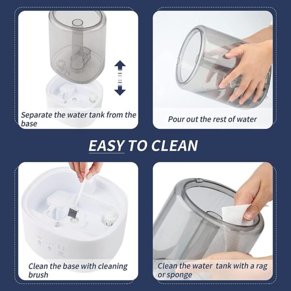 LH-192 Humidifier – Hot & Cold Mist with 4L Water Tank, 12-Hour Continuous Operation & Scent Addition Option ( Random Color ) - Image 3