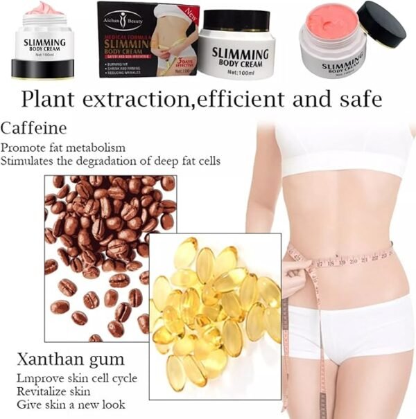 AICHUN BEAUTY Slimming Body Cream Burning Fat Shrinking Firming Reducing Wrinkles Non-Irritating | 3 Days Effective 100ml - Image 10