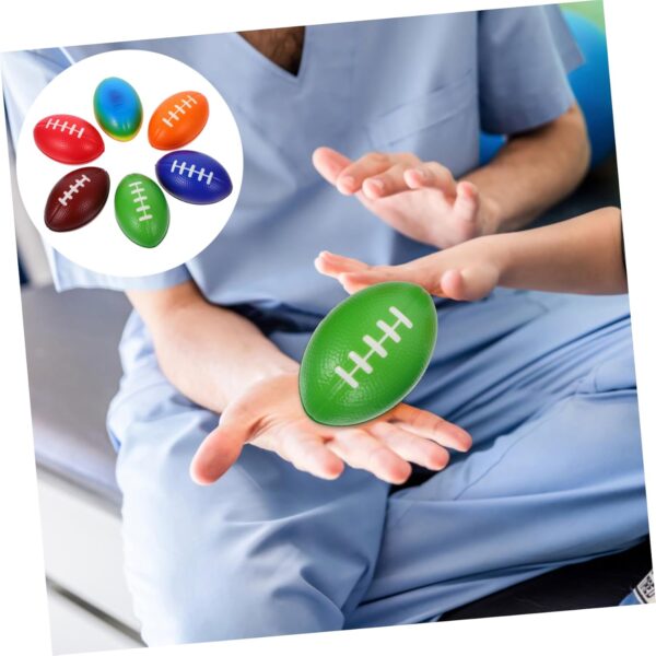 1 Piece Mini Rugby Footballs Rugby Footballs Toy Balls Hand Exercise Ball (Random Color) - Image 4