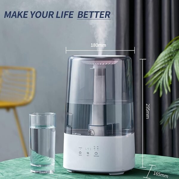 LH-192 Humidifier – Hot & Cold Mist with 4L Water Tank, 12-Hour Continuous Operation & Scent Addition Option ( Random Color ) - Image 11