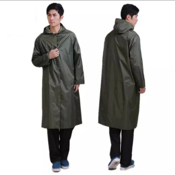 1 Piece Rain Coat | Waterproof Rain Coat | Rain Coat For Bikers | Rain Coat For Men & Women | Parachute Material Rain Coat ( Only Coat ) & ( Random Color ) - Image 5