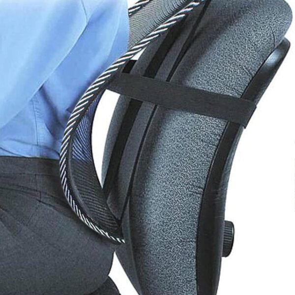 1 piece Lumbar Back Support, Mesh Cushion Backrest for Office Home Car Seat Portable Breathable Work Chair Rest Massage Beads for Lower Body Pain Relief - Image 8