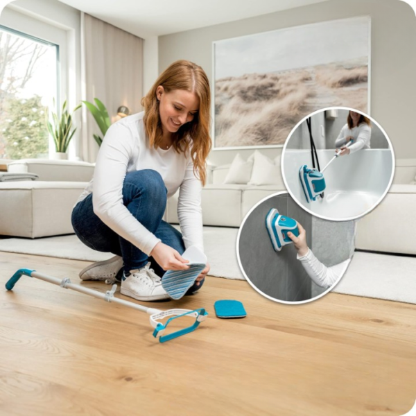 BELLHOWELL Multi Scrubber Mop System as Hand Scrubber & Floor Mop | Effortless Wiping, Scrubbing and Polishing | Multifunctional Mini Cleaning Scrubber | Rechargeable Multifunctional Mini Cleaning Scrubber - Image 6