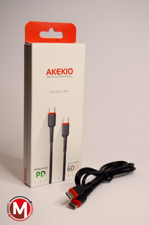AKEKIO UC20 Type C to Type C Data Cable – 65W Fast Charging, Double Copper Molding - Image 6