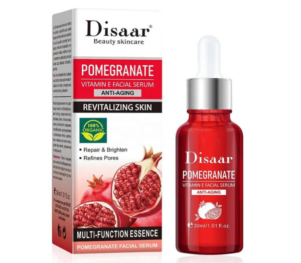 Disaar Pomegranate Vitamin E Facial Serum Boost Your Skin's Radiance 30Ml | Anti-Aging Face Serum