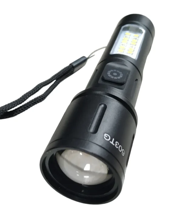 Mini  Flashlight Rechargeable LED flashlight - 603 For Camping, hunting - Image 7