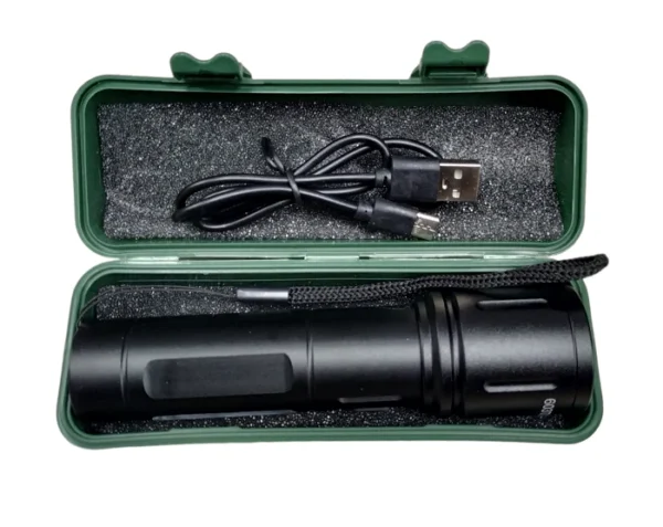 Mini  Flashlight Rechargeable LED flashlight - 603 For Camping, hunting - Image 8